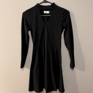 Black hollister fitted dress